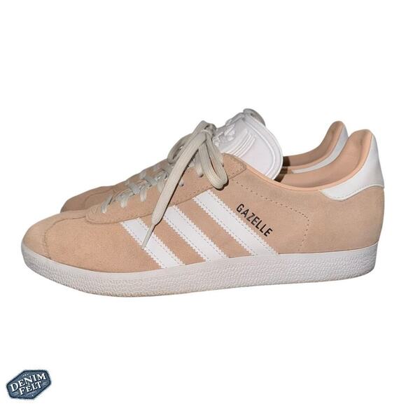 adidas Women’s Halo Blush / Cloud White Suede GAZELLE SHOES/Sneakers - Picture 13 of 15